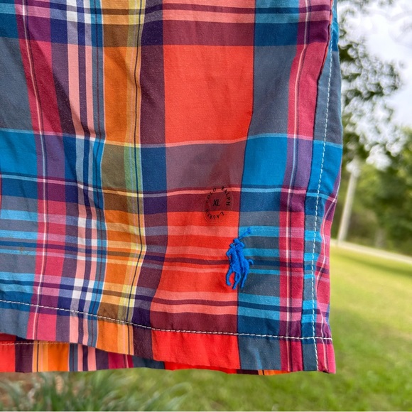 RALPH LAURN POLO Men’s size XL Plaid Swim Trunks NEW with TAGS !! - Picture 5 of 10